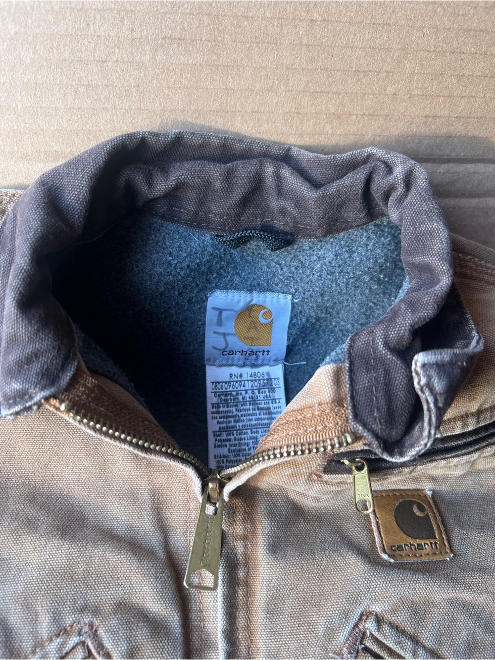 Vintage CARHARTT kids size extra small canvas jacket 4/5